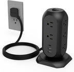 TESSAN Surge Protector Power Strip Tower by TESSAN