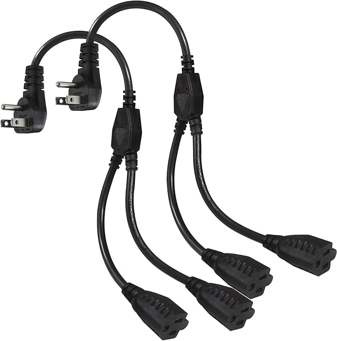 Power Cord Extension Y Splitter by KUNCAN