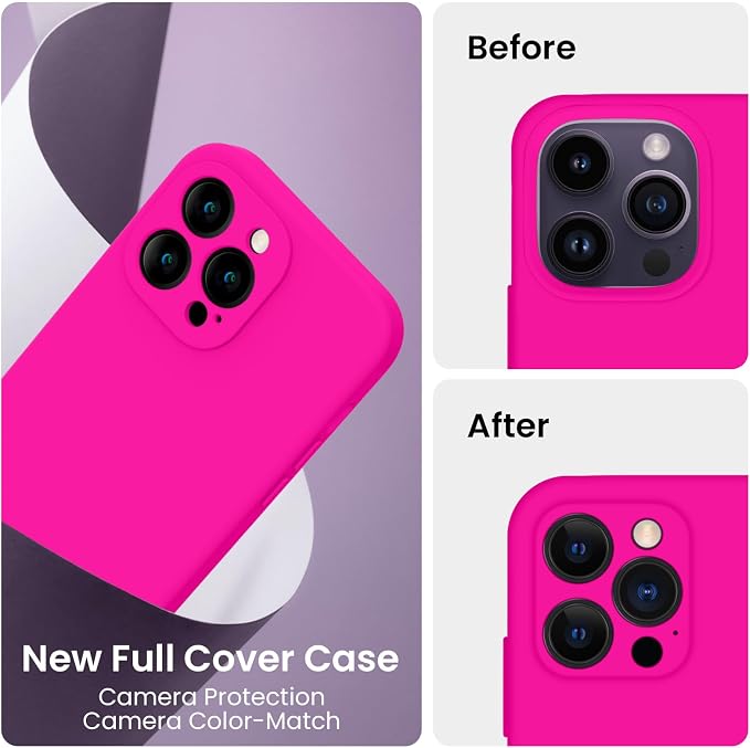 FireNova for iPhone 14 Pro Case, Silicone Upgraded Phone Case with, Soft - Image 3