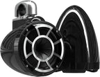 wet sounds Rev 8 Black V2 Revolution Series 8" Black Tower Speakers w/Silver by wetsounds