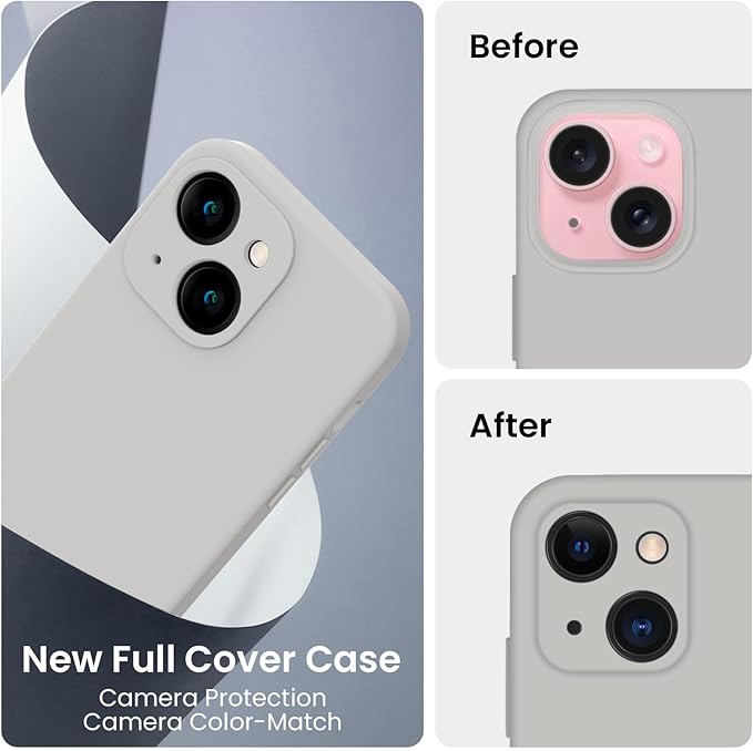 FireNova Designed for iPhone 15 Plus Case, Silicone Case with, Soft - Image 3