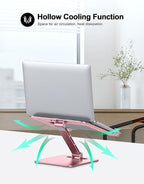 RIWUCT Foldable Aluminum Alloy Laptop Stand - Image 3