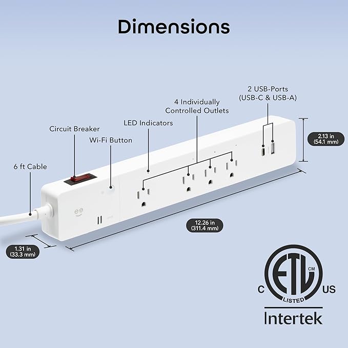 Geeni Smart Surge Protector Power Strip - Image 8