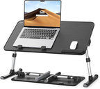 Desk, SAIJI Adjustable Laptop Stand, Breakfast Tray, 5 Heights, 4 Angles by SAIJI