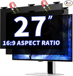Magnetic Privacy Screen for 27 Inch Monitor – Removable Anti-Glare Blue Light by Phimoos