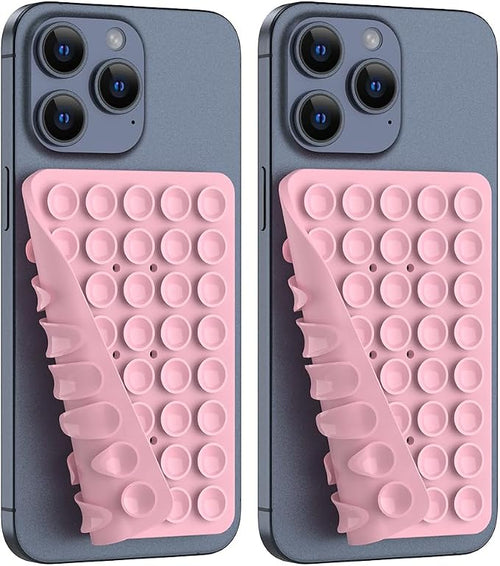 2PACK Silicone Double Sided Suction Phone Case Mount, Detachable Hands Free & by CMZZ