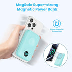 Magnetic Portable Charger 10800mAh, 4-in-1 Wireless Power Bank - Image 3