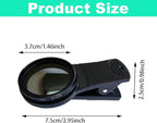 37mm CPL Phone Camera Lens, Clip-On Cellphone Lens CPL Filter Polarizer - Image 2