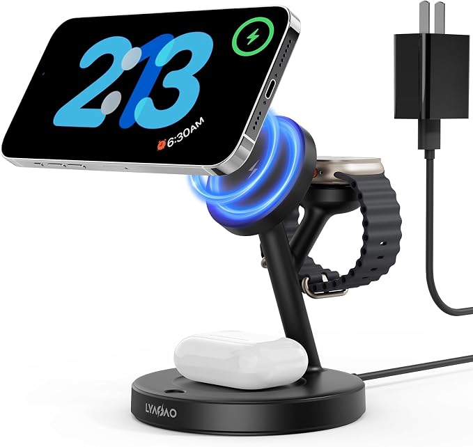 2025 3 in 1 Charging Station for Apple iPhone AirPods Watch by Unknown
