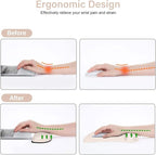 MOSISO Wrist Rest Support for Mouse Pad & Keyboard Set, Ergonomic Mousepad - Image 3