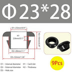 Qrity 9 PCS Rubber Grommets Cable Railing, Car Grommet, Cable Railing - Image 2