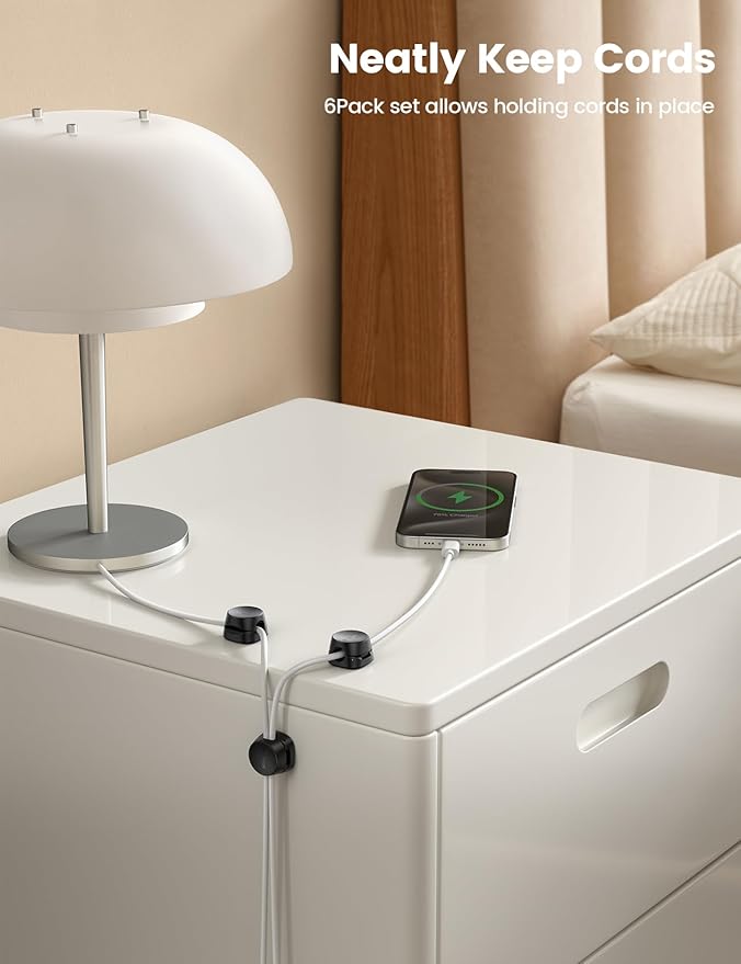 Lamicall Cord Organizer Spring Cable Holder Clips - Image 3