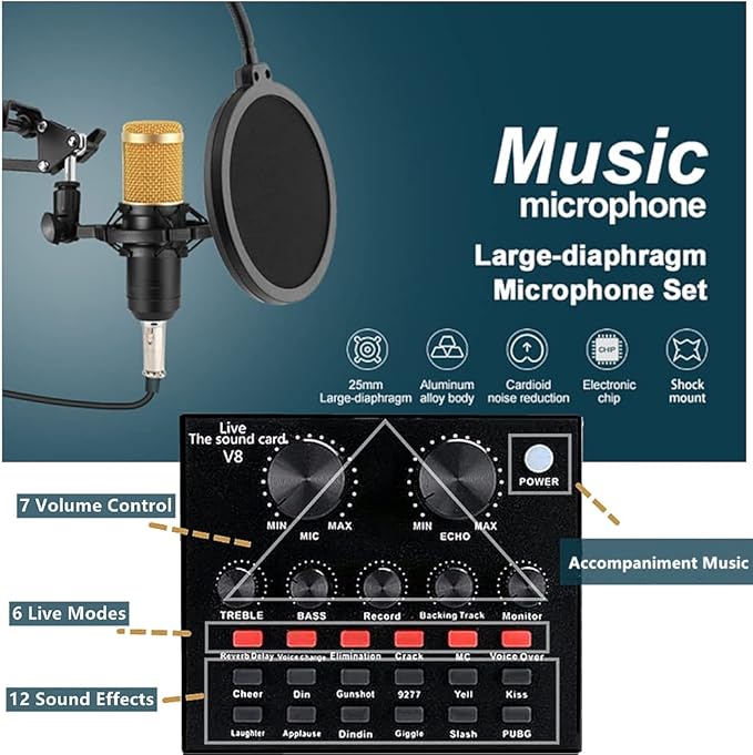 Podcast Equipment Bundle, BM-800 Recording Studio Package - Image 3