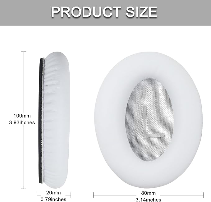 Ear Pads for Bose Quiet Comfort 35 Soft Protein Leather Replacement Earpads Ear - Image 3