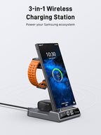 Wireless Charger for Samsung Charging Station, 3 in 1 Android Phone Wireless - Image 2