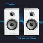 BT16 Active Bookshelf Speakers 3.5" Woofer - Image 3