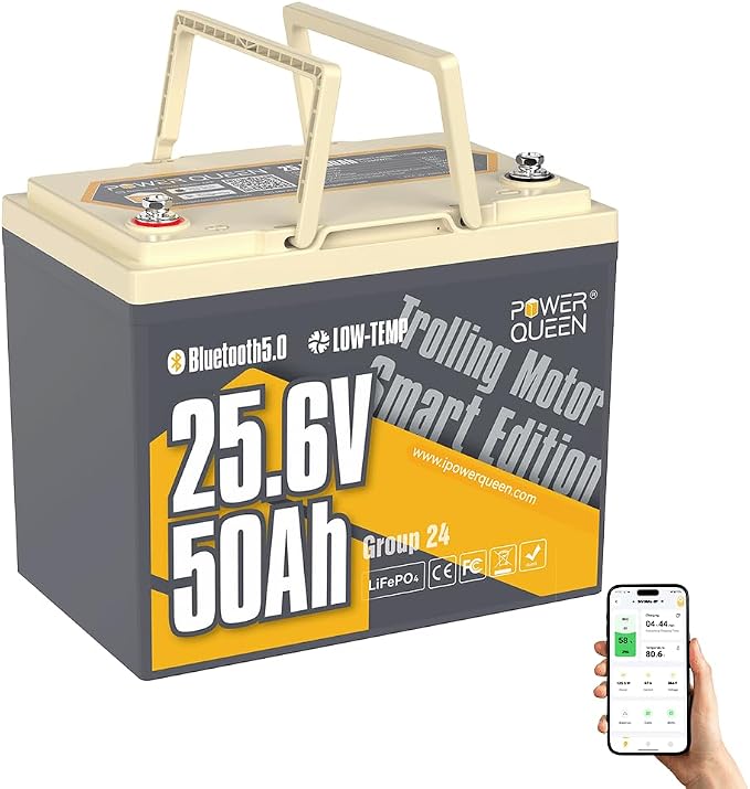 Power Queen 24V50Ah LiFePO4 Battery by PowerQueen