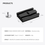 Camera Cable Lock Clamp, DSLR Camera Digital USB Cable Lock Clip Clamp HDMI - Image 3