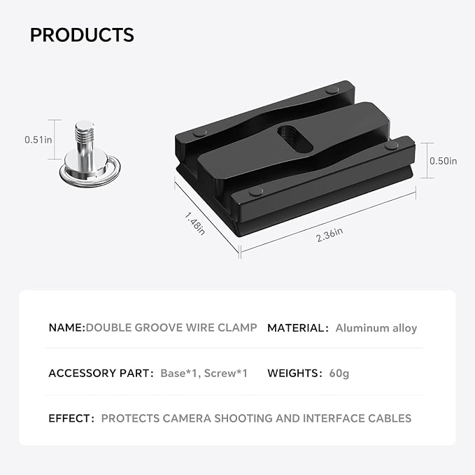Camera Cable Lock Clamp, DSLR Camera Digital USB Cable Lock Clip Clamp HDMI - Image 3