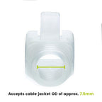 trueCABLE RJ45 Strain Relief Boots, 7.5mm Slip-On PVC Plug Cover, Transparent - Image 3