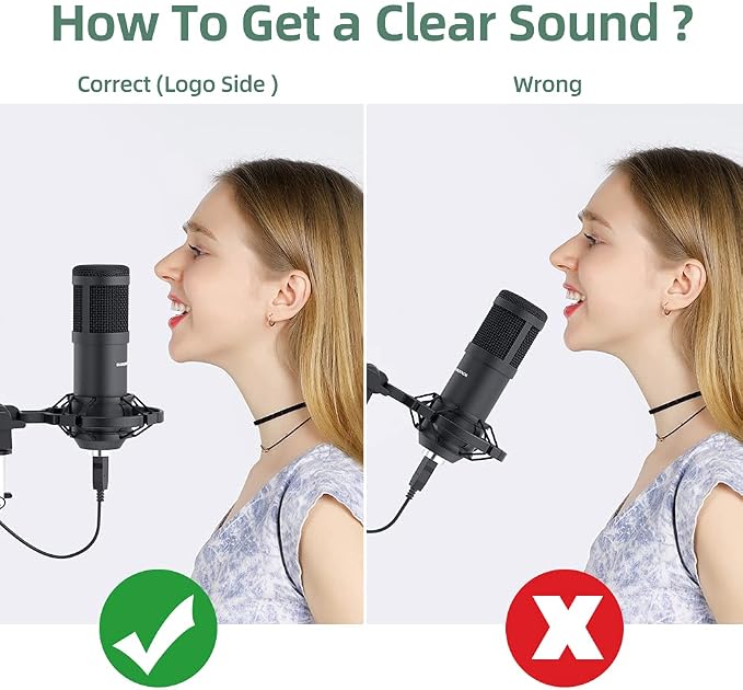 SUDOTACK USB Condenser Podcast Microphone - Image 4