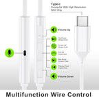 USB C Wired Earbuds Ear Buds for iPhone 17/16/15 Pro Max USB C Headphones for - Image 5
