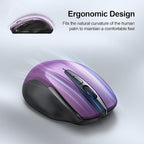 TECKNET Wireless Mouse Rechargeable 4800 DPI Silent USB A & Bluetooth Mouse 6 - Image 8
