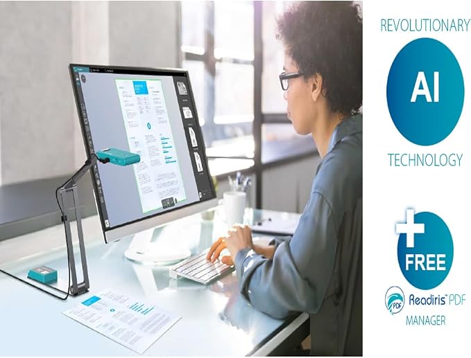 IRIScan Visualizer Webcam Document Camera v7:4K UltraHD-13MP, Free Readiris PDF - Image 5