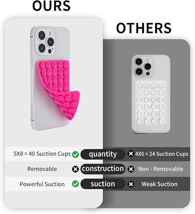 2 Pack Silicone Double-Sided Suction Grip – 40 Cups per Side, Strong Hold - Image 3
