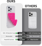 2 Pack Silicone Double-Sided Suction Grip – 40 Cups per Side, Strong Hold - Image 3