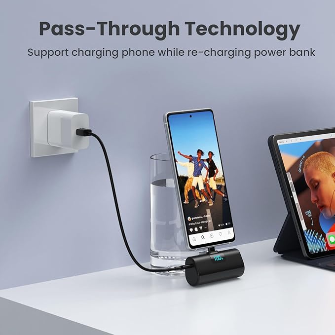 Portable Charger for iPhone 16/15 Series, 5200mAh PD USB C Power Bank Built-in - Image 7