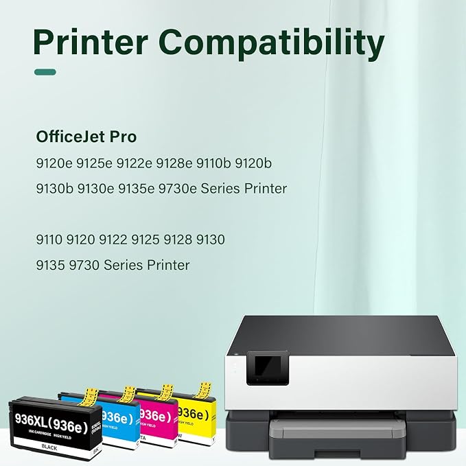 936XL 936 9125e Ink Cartridges Combo Pack: Replacement - Image 2