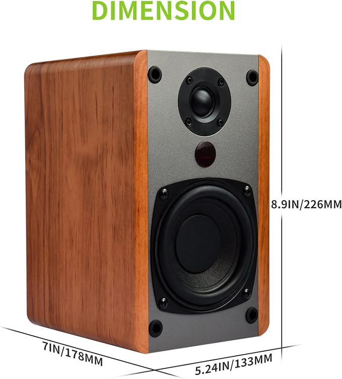 SINGING WOOD BT25 Bluetooth Active Bookshelf Speakers for - Image 9