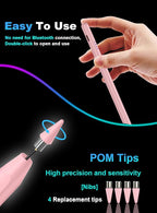 Stylus Pen for Android Tablet/Phone Pom Tips Fast Charge Stylus Pen for iPhone - Image 4