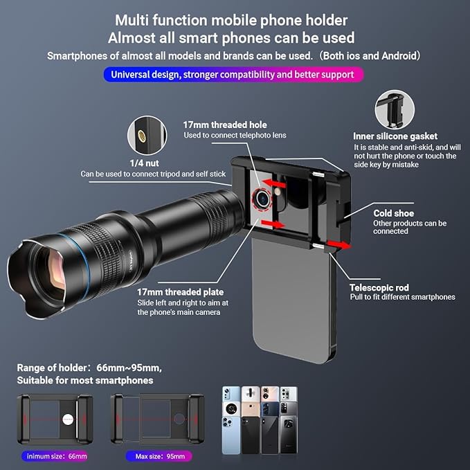 APEXEL 36X HD Telephoto Lens for iPhone/Samsung/Android | High Power Zoom - Image 7