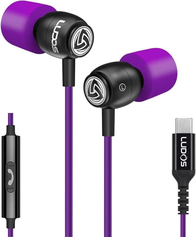 LUDOS Clamor USB C Headphones for iPhone 16 15 Pro Max Plus iPad Pro, 5 Years by Ludos