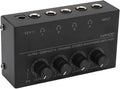 4-Channel Stereo Headphone Amplifier Ultra Low Noise + Power Adapter Perform by SENECESLI