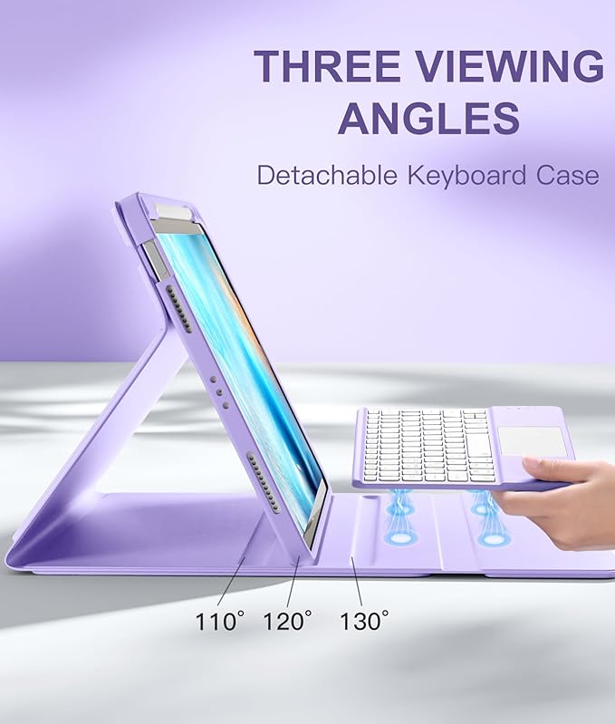 Compatible with iPad Air 11 Inch & Air 5th/Air 4th Generation Case with Keyboard - Image 4