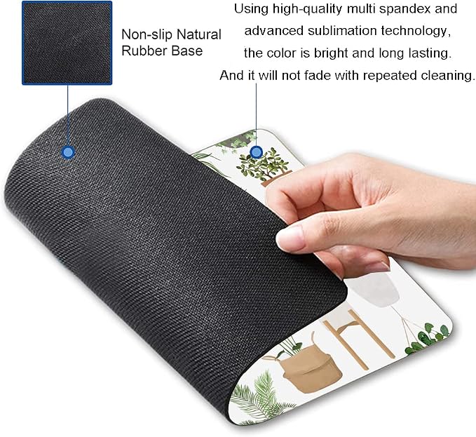 Hokafenle Mouse Pad, Square Personalized Computer Mouse Pads - Image 2