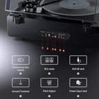 1 by ONE High Fidelity Record Player, All-in-One Turntable - Image 4