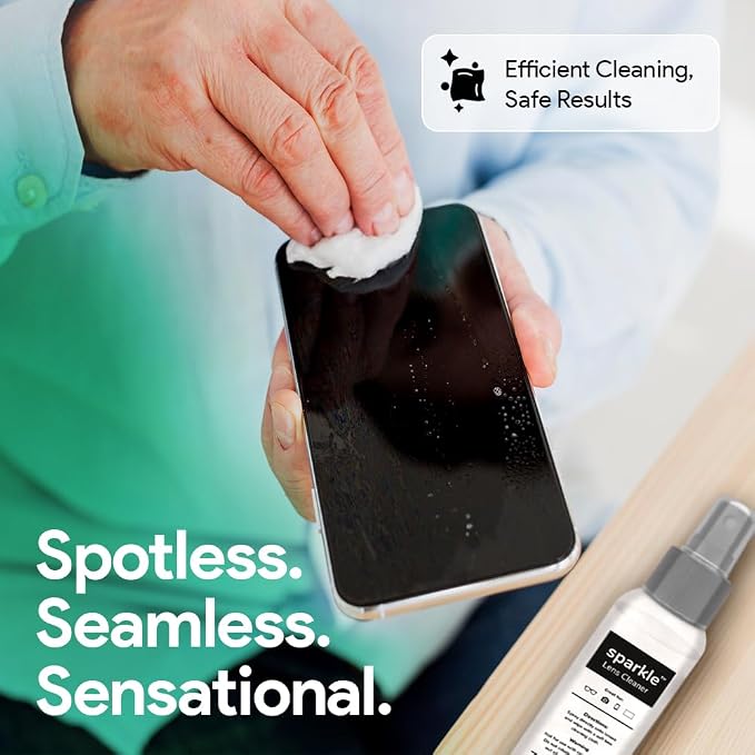 Sparkle Anti-Reflective Lens Cleaner Spray kit | 1oz Glasses Cleaner Spray + - Image 6