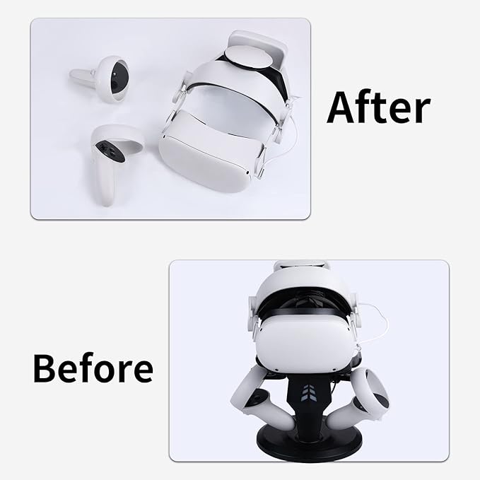 TechKen Charging Stand for Meta Quest 2, VR Headset Charging Dock for Quest 2 - Image 3