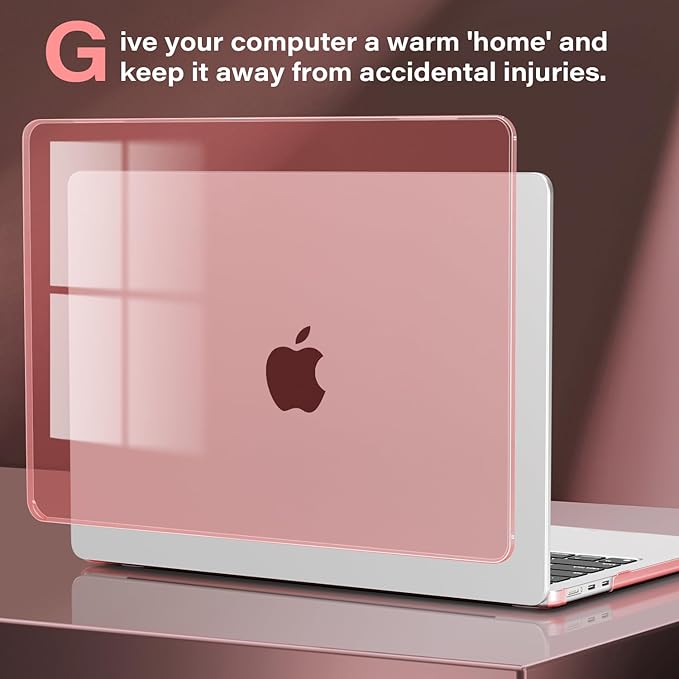 CISSOOK Compatible with MacBook Air 13.6 inch Case Pink 2022 2023 2024 2025 - Image 7
