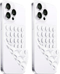 2 Pack Silicone Suction Cup Phone Case Mount Double Sided, Hands-Free Strong by LvShuLiangPin