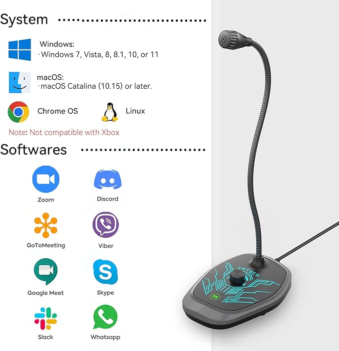 CMTECK USB Computer Microphone, Microphone - Image 6