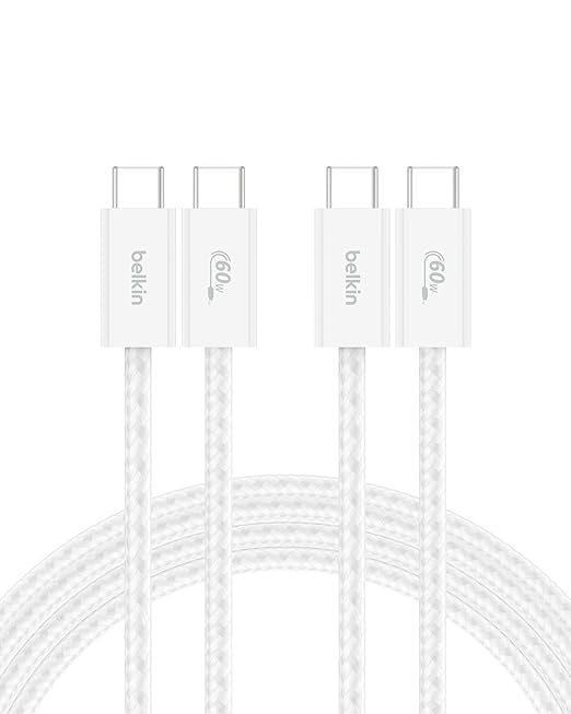 Belkin USB C to USB C Cable 2-Pack, 60W by Belkin