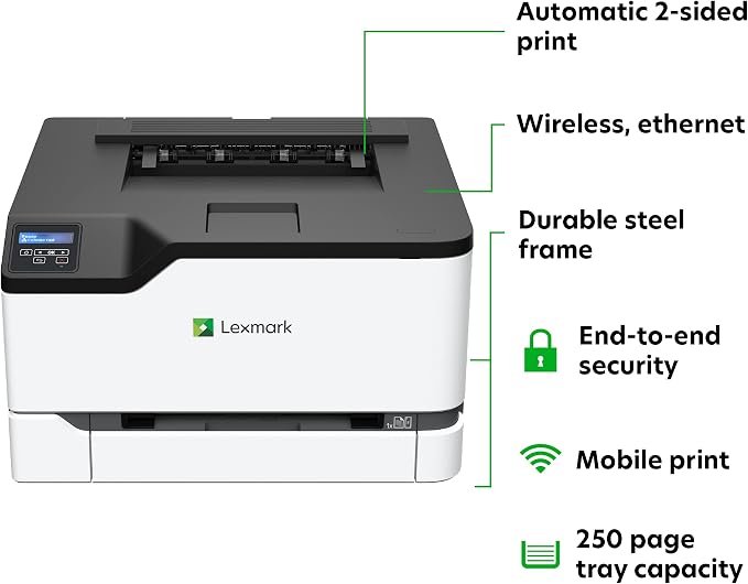 Lexmark C3326dw Color Laser Printer - Image 3