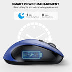 WisFox 2.4G Wireless Mouse for Laptop, Ergonomic Computer Mouse - Image 4