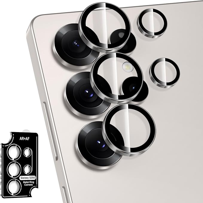 for Samsung Galaxy S25 Ultra Camera Lens Protector, Individual Metal Ring by Btscase