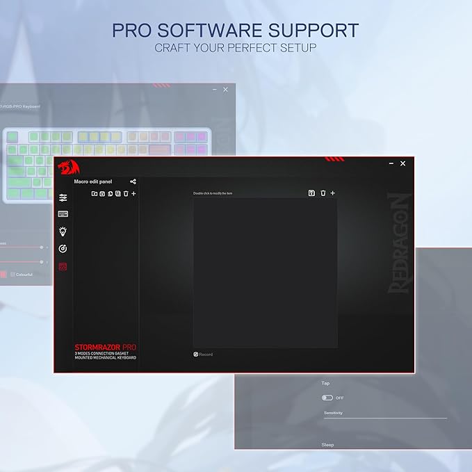 Redragon K707 PRO SE 80% Wireless Gasket RGB Gaming Keyboard, 3-Modes 87 Keys - Image 8